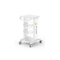 Beauty Machine Trolley | Beauty machine support | High quality acrylic glass + 2 Aluminum alloy pillar + 2 adjustable cart | Free logo printing service