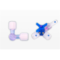 Three-way/two-way valve | stop cock for mesotherapy fillers Injection | disposable package | CE Mark | best for diluting hydrochloric acid