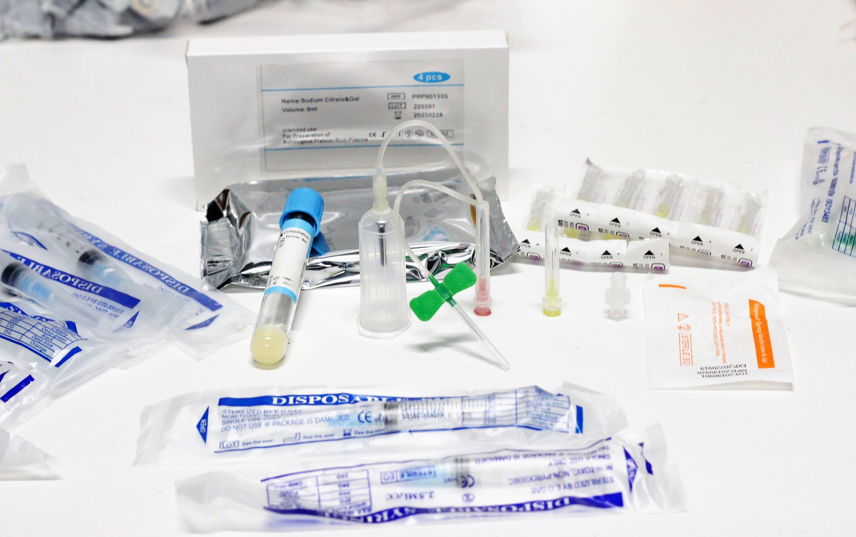 PRP kits for microneedling