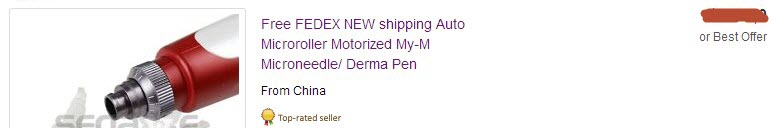 my-m fake dermapen on ebay