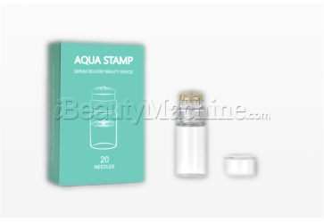 Aqua Stamp | 20 hydra needles | Hyaluronic acid serum injection | 0.25mm/0.5mm/1.0mm/1.5mm needle options | similar to Aquagold fine touch