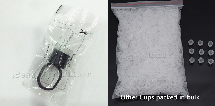 Microblading Disposable Plastic Tattoo Ink Cap Cups